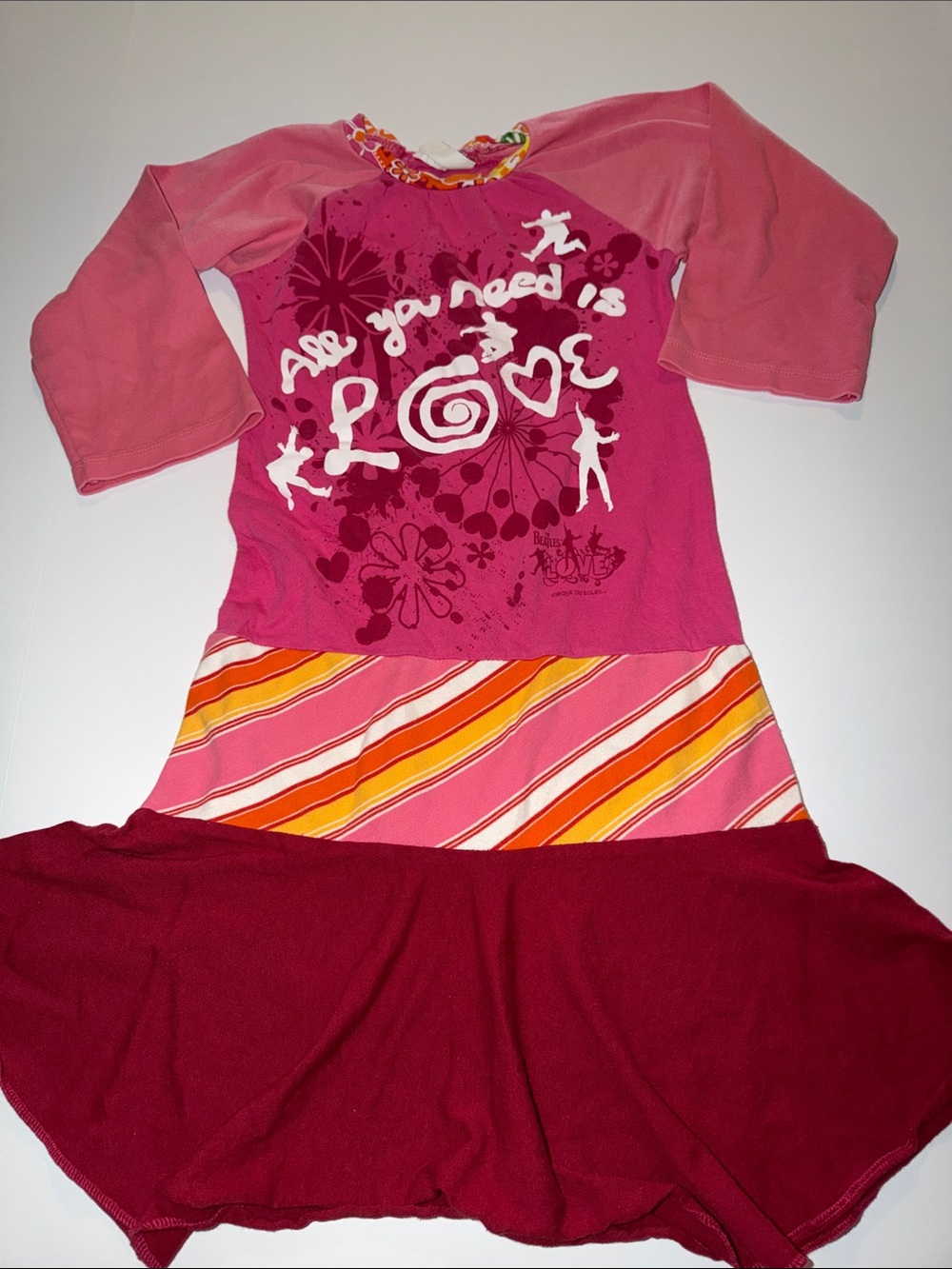 Upcycled Beatles dress
